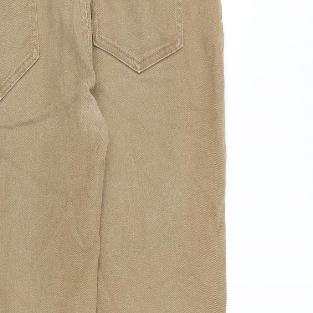 Denim & Co. Mens Brown Cotton Straight Jeans Size 34 in L30 in Slim Zip