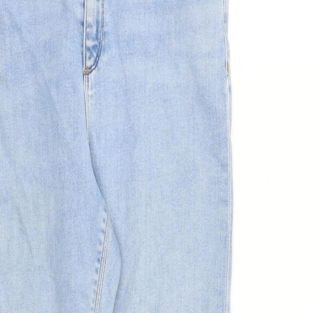 ASOS Womens Blue Cotton Skinny Jeans Size 32 in L30 in Slim Zip