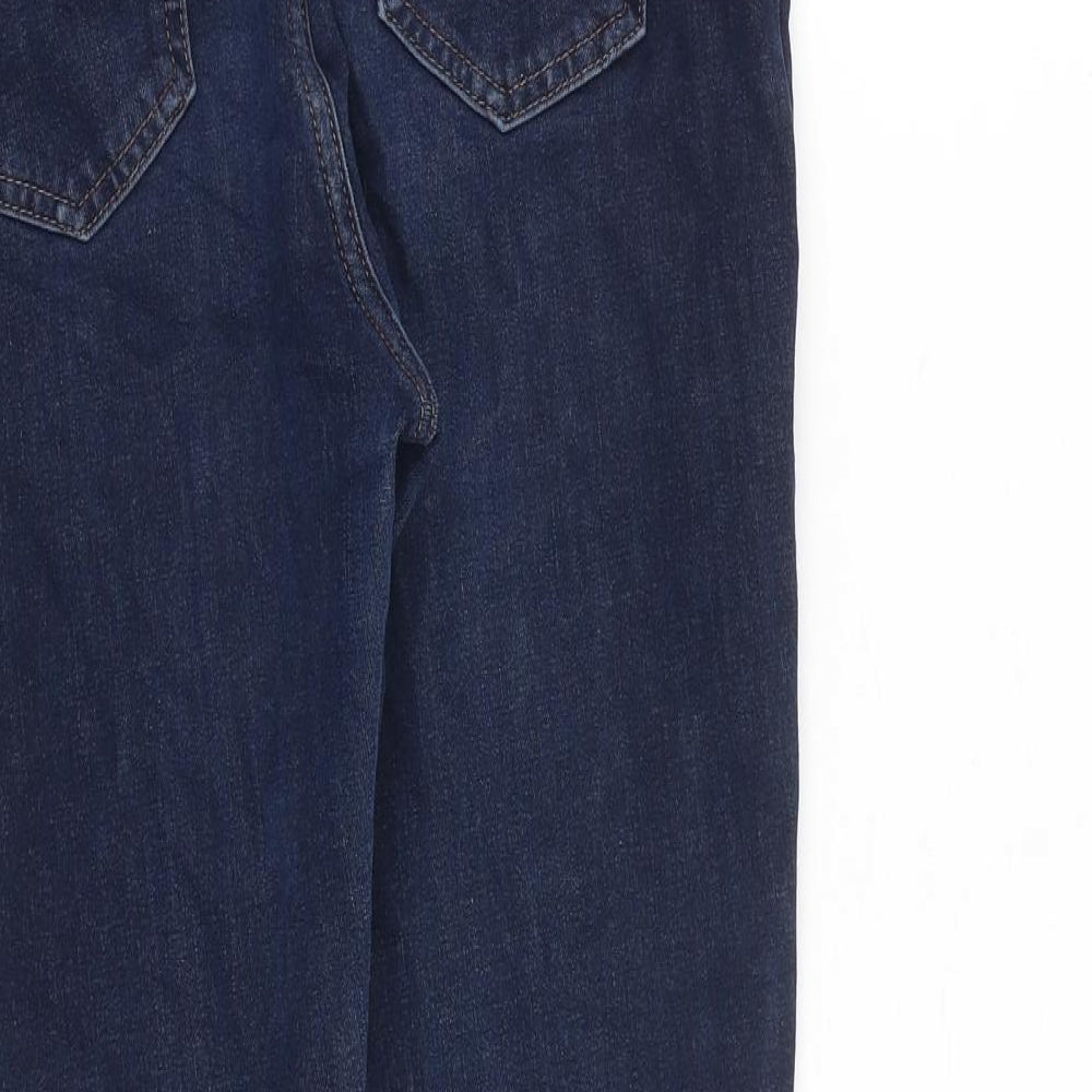 NEXT Womens Blue Cotton Skinny Jeans Size 12 L25 in Slim Zip