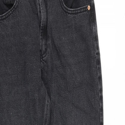 Womens UK Size 12 Stradivarius Regular Fit Straight Grey Jeans