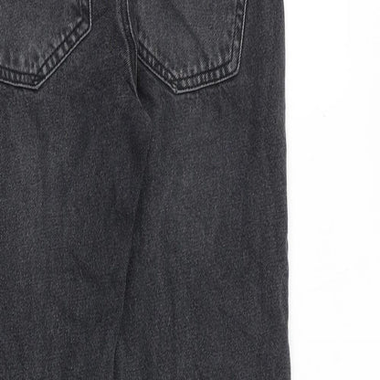 Womens UK Size 12 Stradivarius Regular Fit Straight Grey Jeans