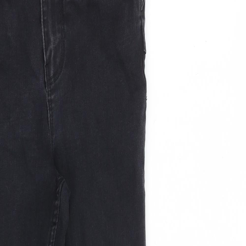 New Look Womens Black Cotton Skinny Jeans Size 8 L26 in Slim Zip