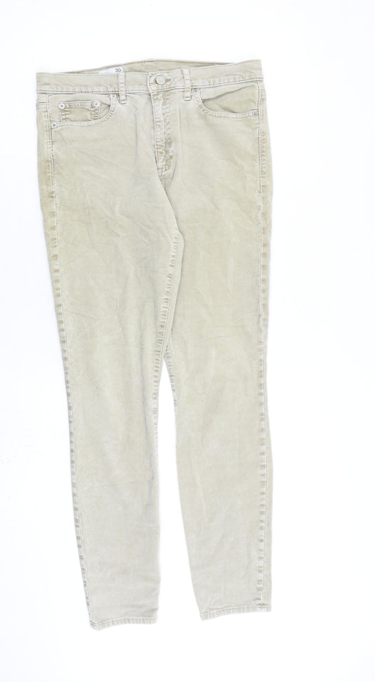 Womens UK Size 30 in Gap Regular Fit  Beige Trousers