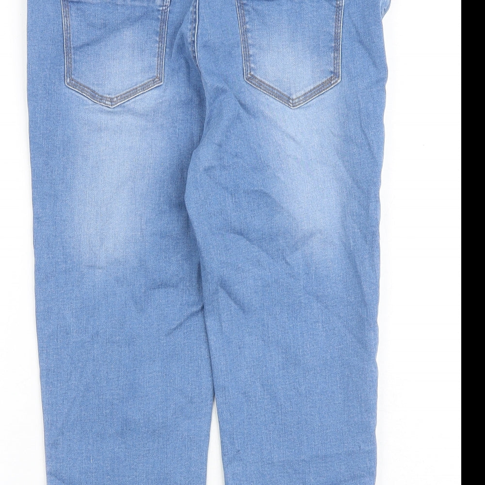 Womens UK Size 32 in John Baner Regular Fit Cropped Blue Jeans