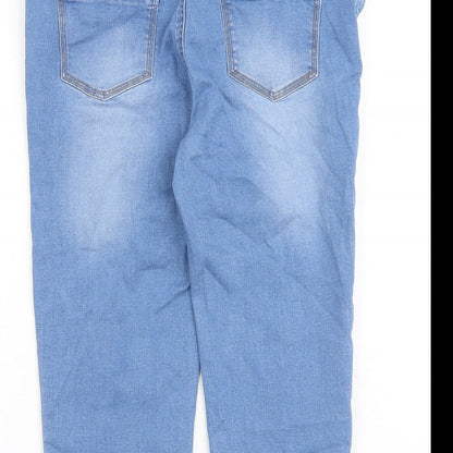 Womens UK Size 32 in John Baner Regular Fit Cropped Blue Jeans