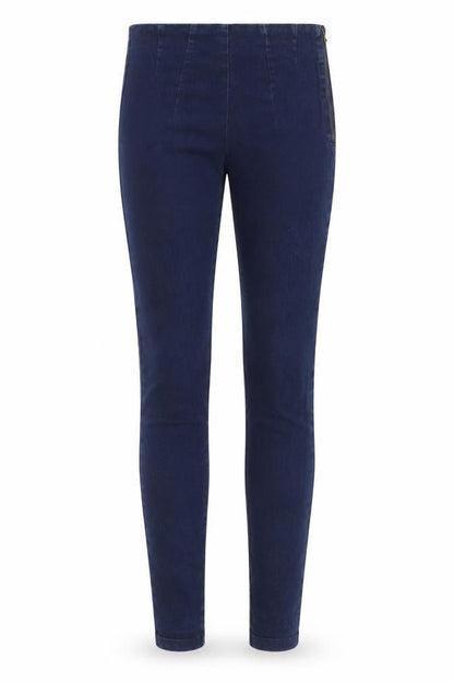 Phase Eight Womens Blue Cotton Skinny Jeans Size 8 L27 in Regular Zip
