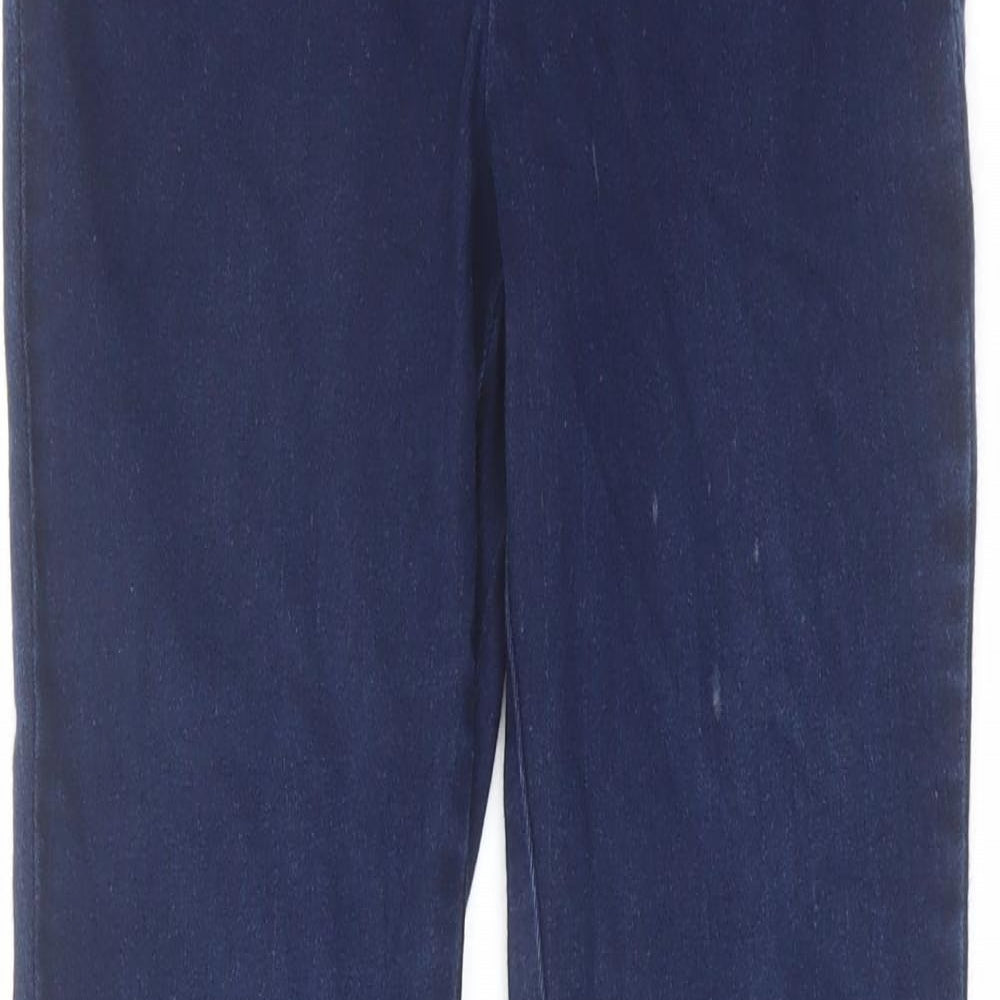 Phase Eight Womens Blue Cotton Skinny Jeans Size 8 L27 in Regular Zip