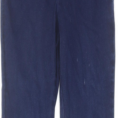 Phase Eight Womens Blue Cotton Skinny Jeans Size 8 L27 in Regular Zip