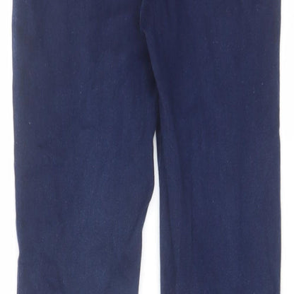 Phase Eight Womens Blue Cotton Skinny Jeans Size 8 L27 in Regular Zip