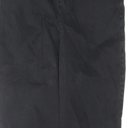 Mossimo Womens Black Cotton Skinny Jeans Size 10 L29 in Regular Zip