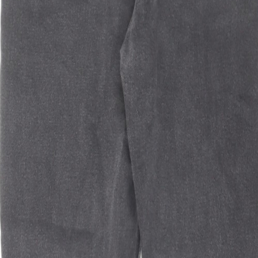 Only Womens Grey Cotton Tapered Jeans Size 30 in L32 in Regular Zip - Raw Hem