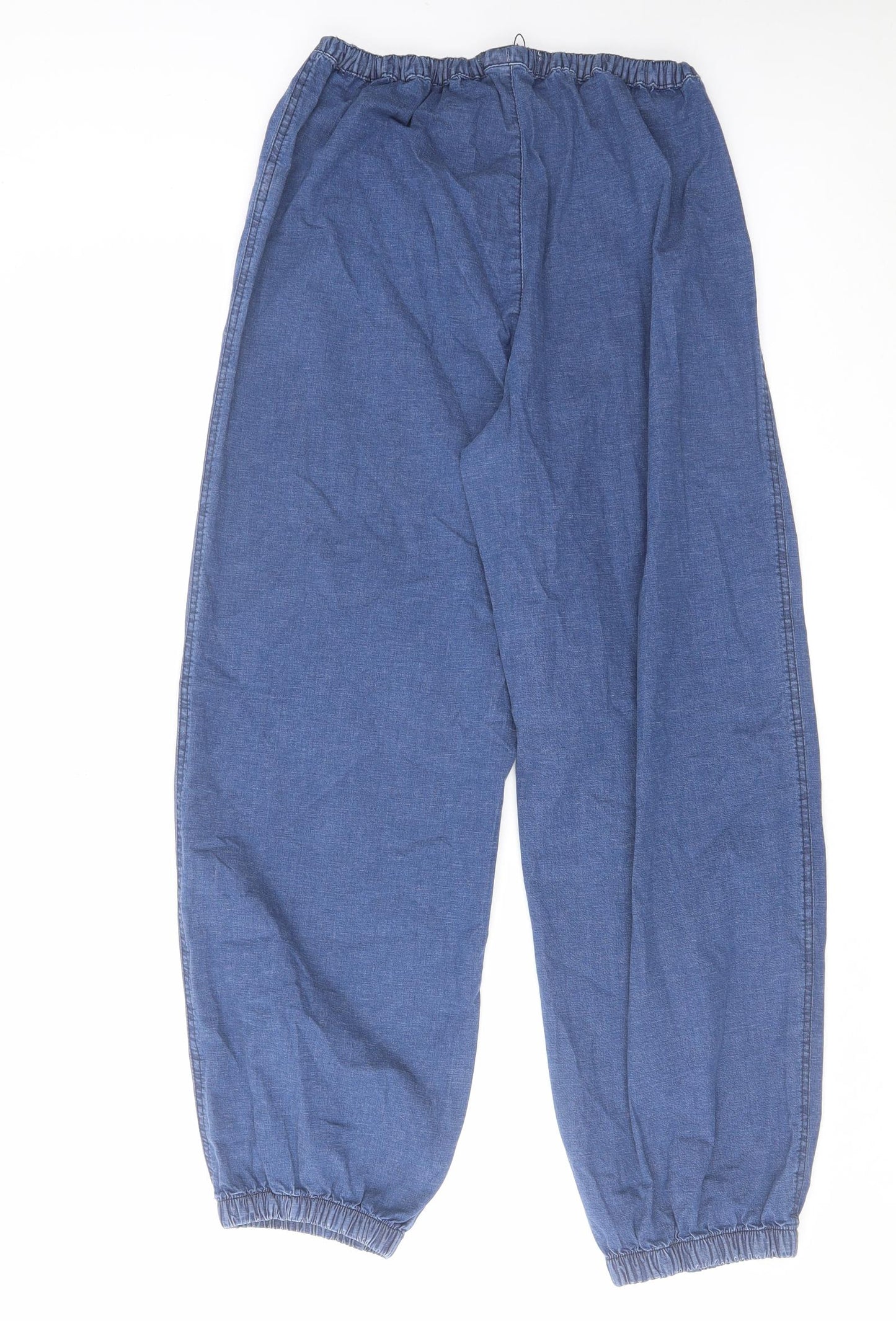 Denim & Co. Womens Blue Cotton Tapered Jeans Size XS L27 in Regular Drawstring