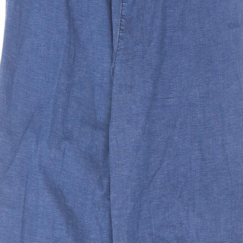 Denim & Co. Womens Blue Cotton Tapered Jeans Size XS L27 in Regular Drawstring