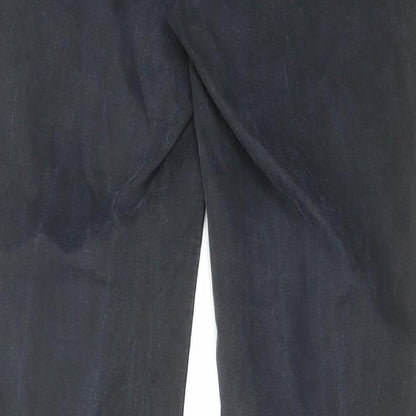 Pied A Terre Womens Black Cotton Skinny Jeans Size 10 L29 in Regular Zip