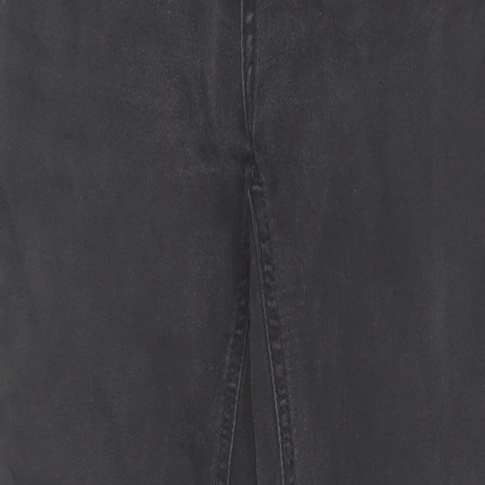 TU Womens Grey Cotton Skinny Jeans Size 10 L27 in Regular Zip