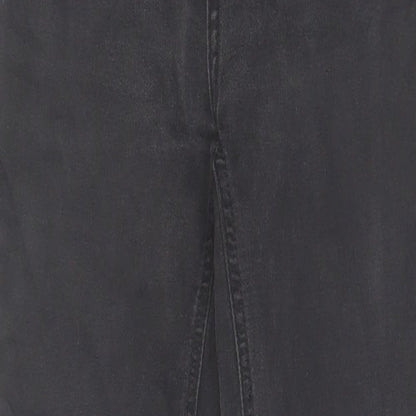 TU Womens Grey Cotton Skinny Jeans Size 10 L27 in Regular Zip