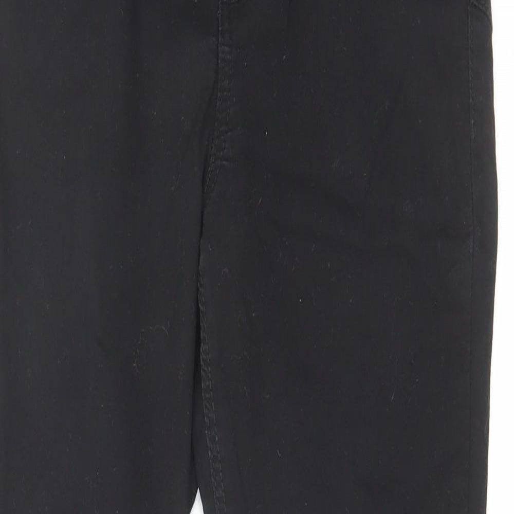 New Look Womens Black Cotton Skinny Jeans Size 6 L27 in Regular Zip