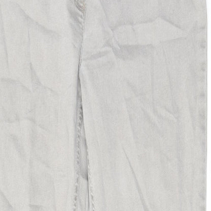 Toni Womens Grey Cotton Skinny Jeans Size 18 L29 in Regular Zip