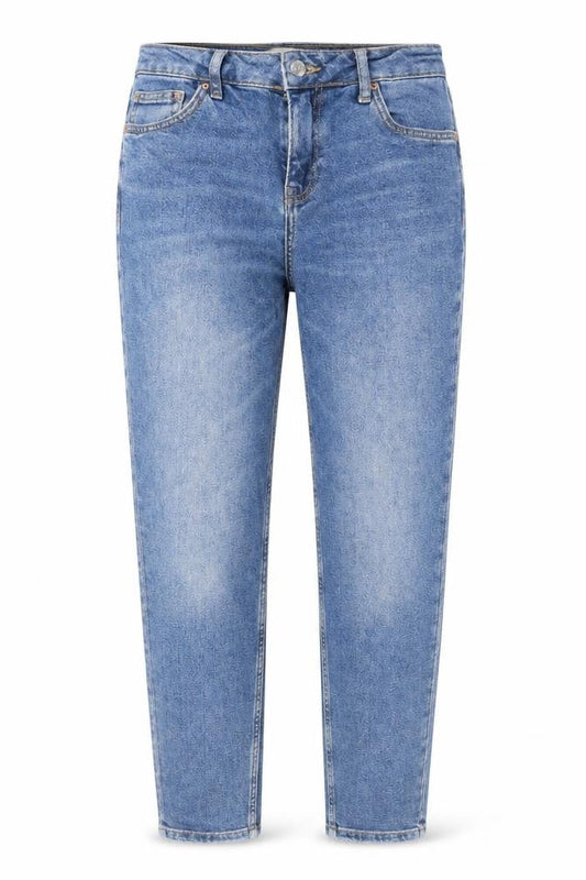 Womens UK Size 25 in Topshop Regular Fit Tapered Blue Jeans