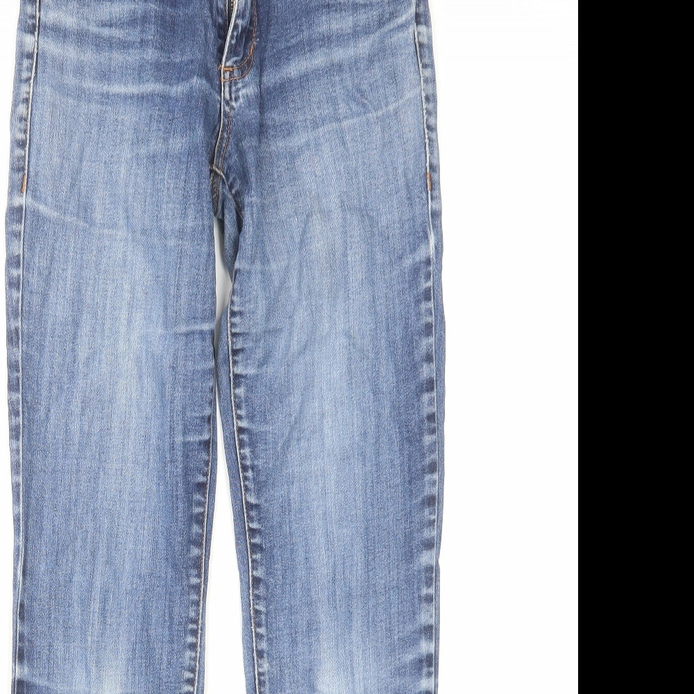 See Thru Soul Womens Blue Cotton Skinny Jeans Size 26 in L29 in Regular Zip