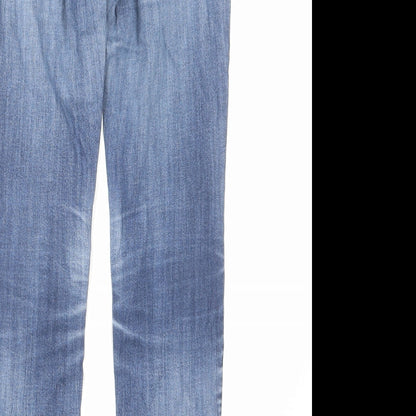 See Thru Soul Womens Blue Cotton Skinny Jeans Size 26 in L29 in Regular Zip