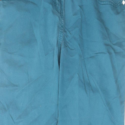 Red Herring Womens Blue Cotton Tapered Jeans Size 12 L26 in Regular Zip