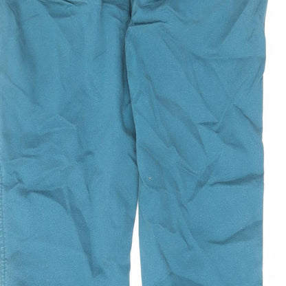 Red Herring Womens Blue Cotton Tapered Jeans Size 12 L26 in Regular Zip