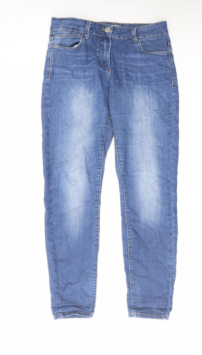 Womens UK Size 10 Marks and Spencer Regular Fit Skinny Blue Jeans