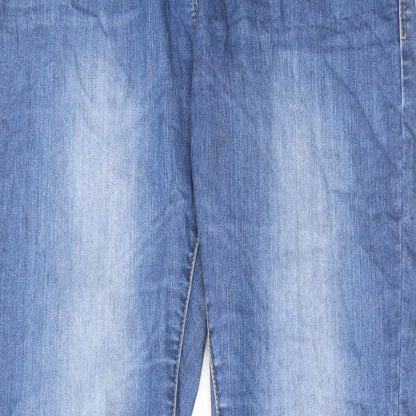 Womens UK Size 10 Marks and Spencer Regular Fit Skinny Blue Jeans