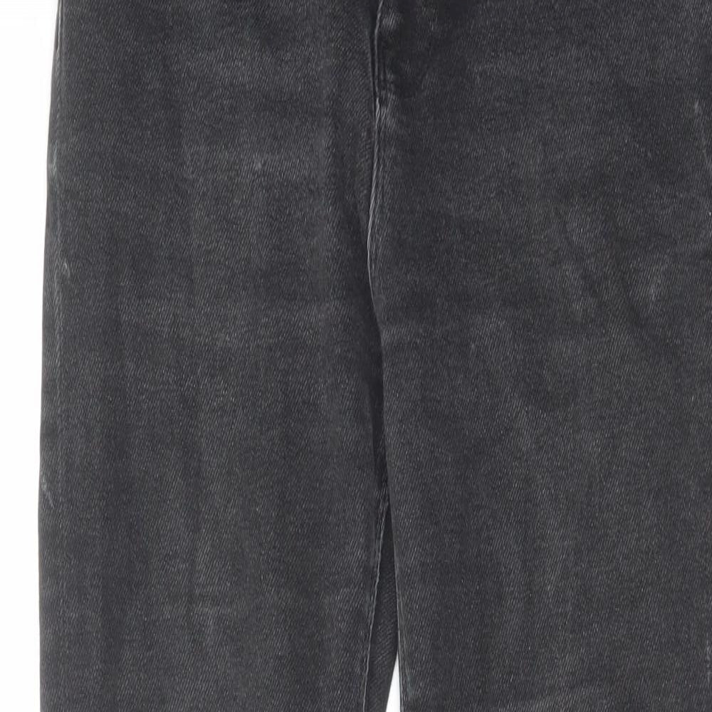Zara Womens Black Cotton Skinny Jeans Size 10 L27 in Regular Zip
