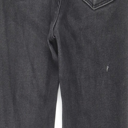 Zara Womens Black Cotton Skinny Jeans Size 10 L27 in Regular Zip