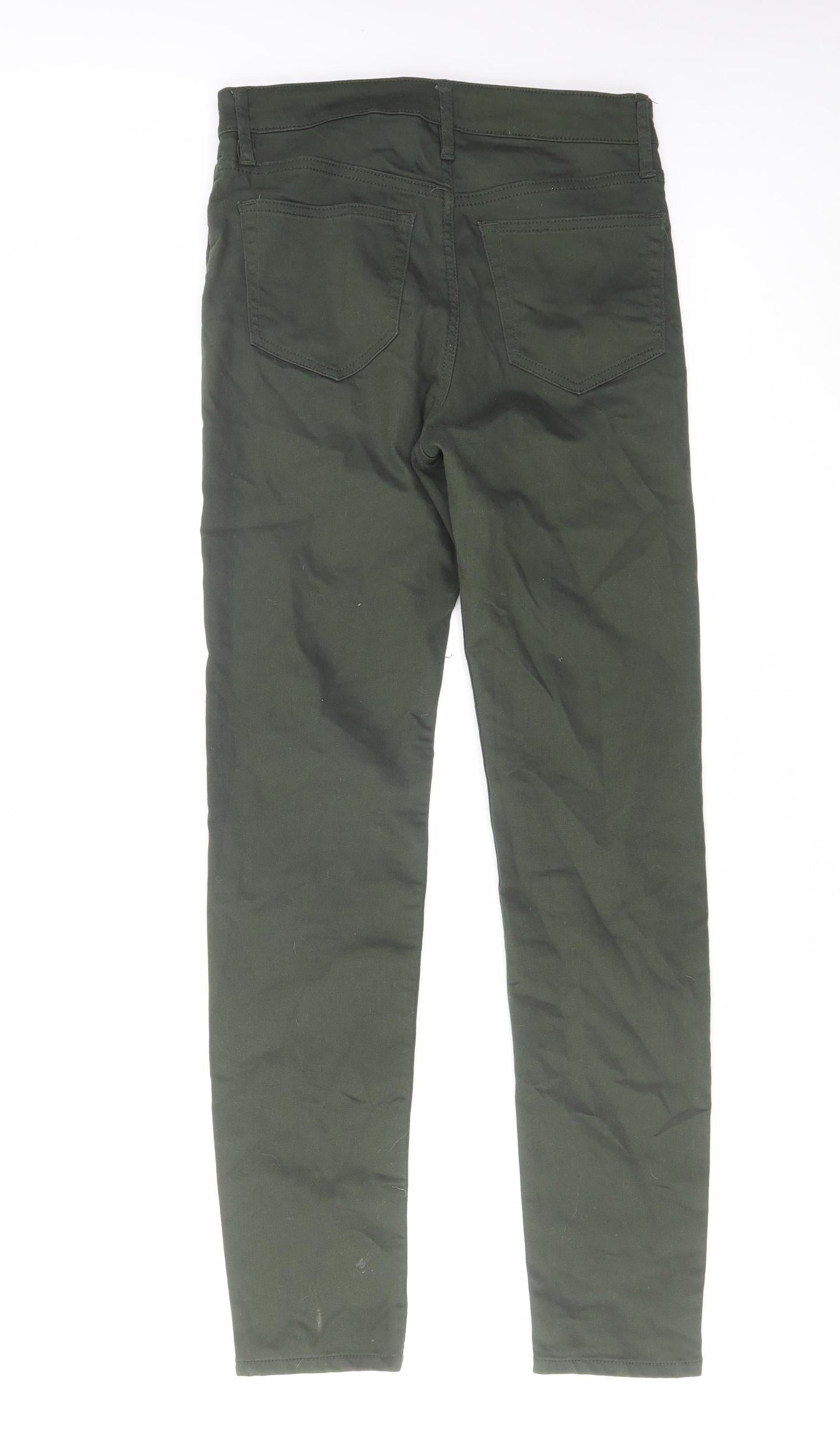 Womens UK Size 10 H&M Regular Fit Skinny Green Jeans