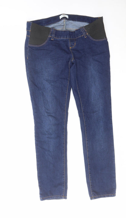 Mama-licious Womens Blue Cotton Jegging Jeans Size 28 in L32 in Regular