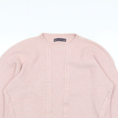 Womens UK Size M Marks and Spencer Pink Pullover Jumper