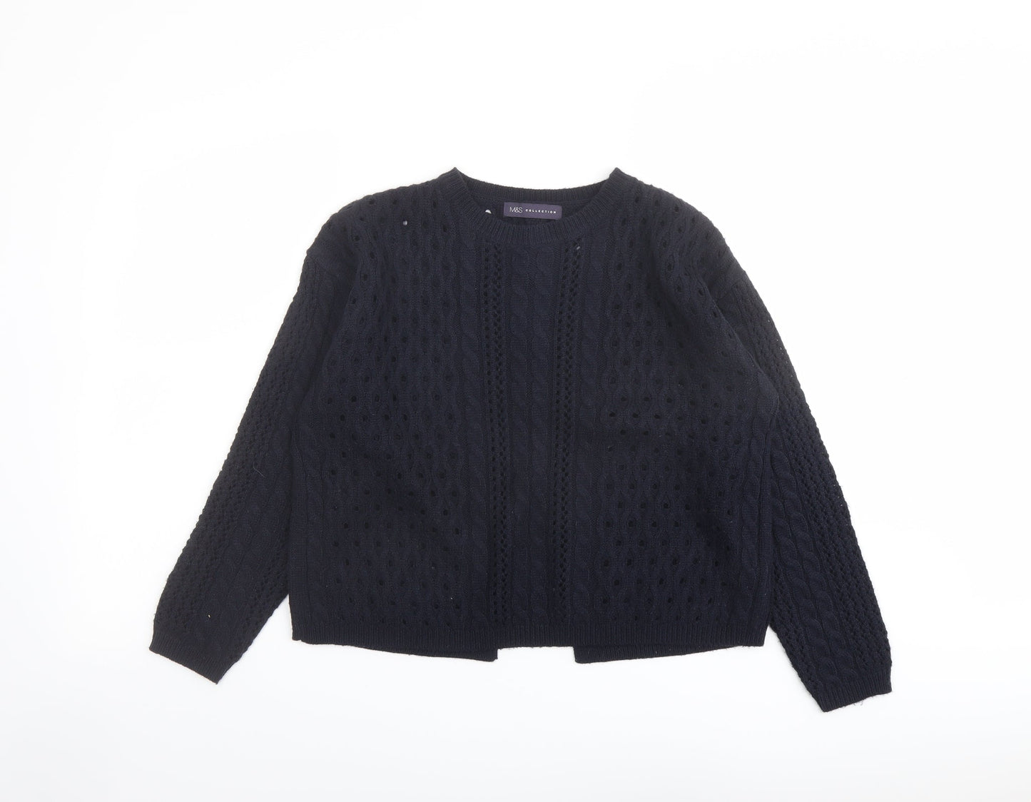 Womens UK Size 12 Marks and Spencer Blue Cardigan Jumper