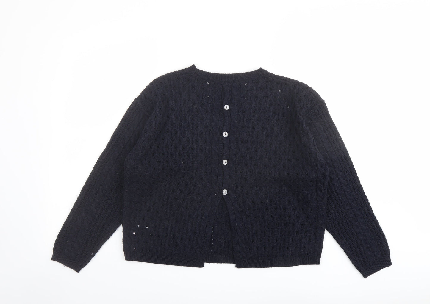 Womens UK Size 12 Marks and Spencer Blue Cardigan Jumper