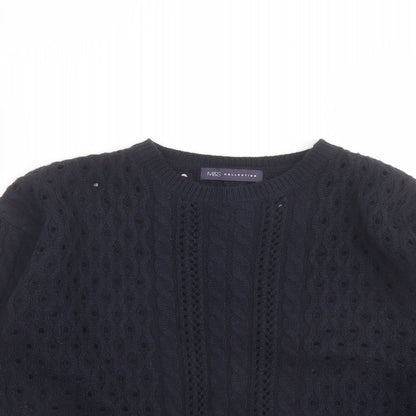 Womens UK Size 12 Marks and Spencer Blue Cardigan Jumper
