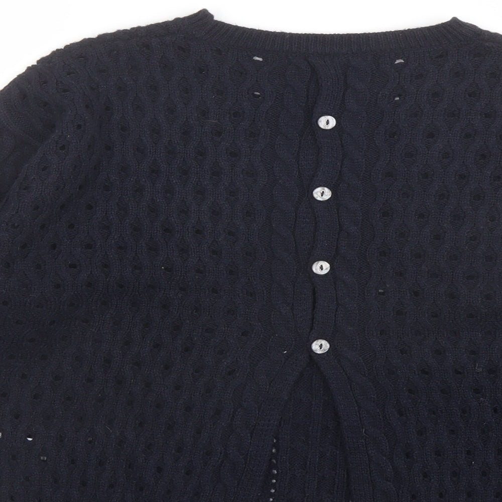 Womens UK Size 12 Marks and Spencer Blue Cardigan Jumper