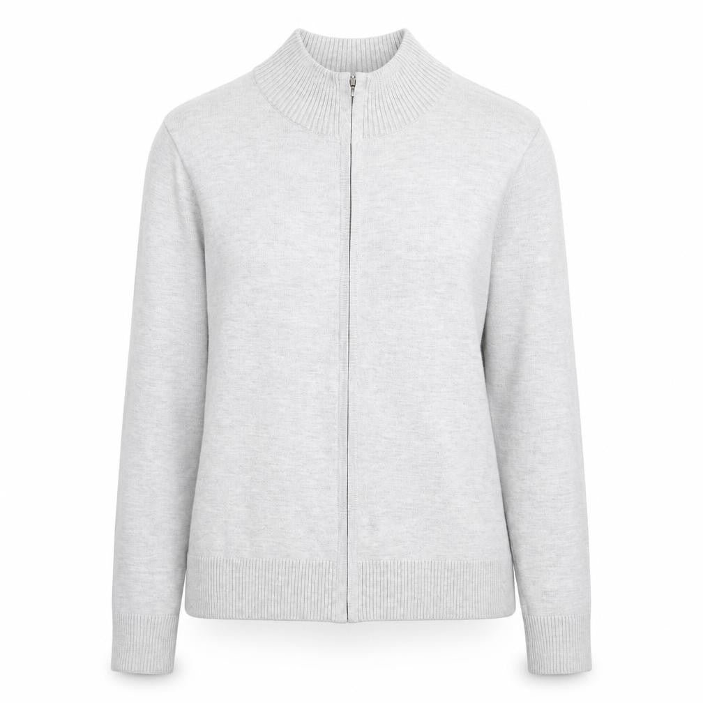 Womens UK Size 12 Marks and Spencer Grey Full Zip Jumper