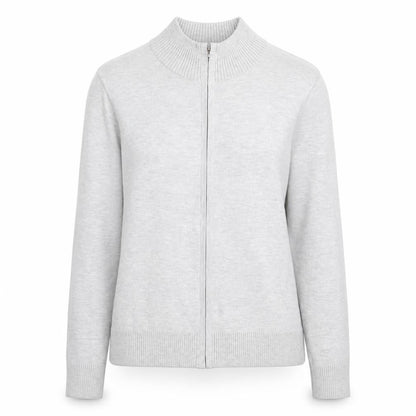 Womens UK Size 12 Marks and Spencer Grey Full Zip Jumper