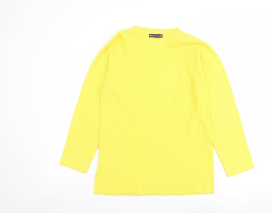 Womens UK Size M Marks and Spencer Yellow Pullover Jumper