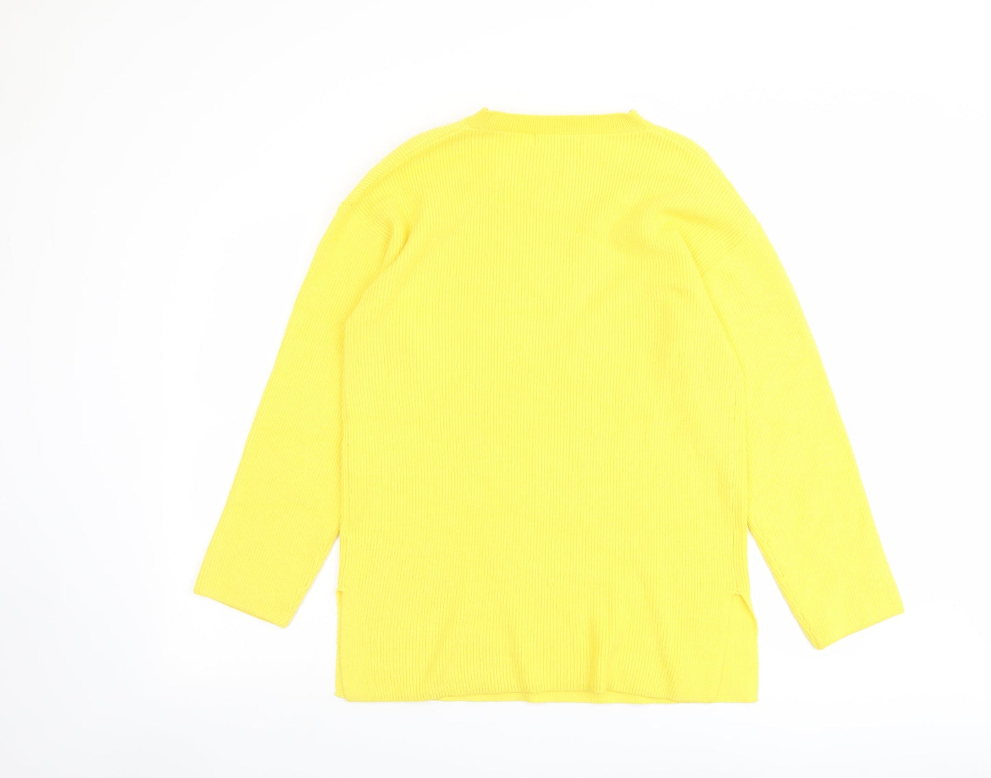 Womens UK Size M Marks and Spencer Yellow Pullover Jumper