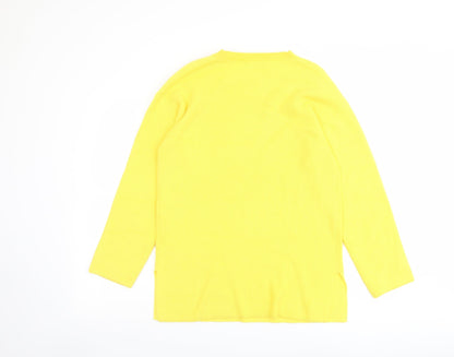 Womens UK Size M Marks and Spencer Yellow Pullover Jumper