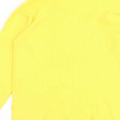 Womens UK Size M Marks and Spencer Yellow Pullover Jumper