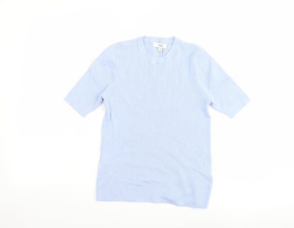 Womens UK Size M Marks and Spencer Blue Pullover Jumper