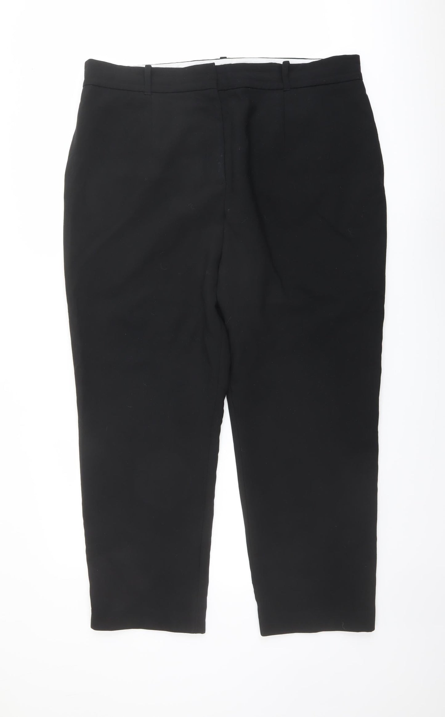 Womens UK Size 20 Marks and Spencer Regular Fit Dress Pants Black Trousers