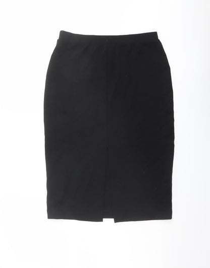 H&M Womens Black Viscose A-Line Skirt Size S