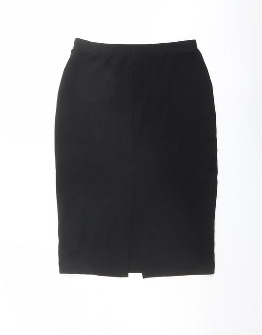 H&M Womens Black Viscose A-Line Skirt Size S