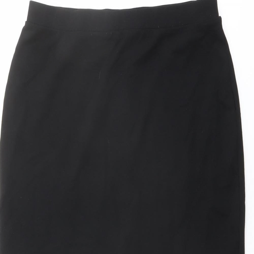 H&M Womens Black Viscose A-Line Skirt Size S