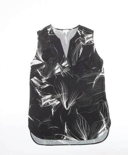 Womens UK Size 12 Linea Black Basic Blouse